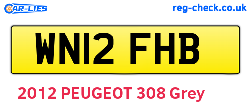 WN12FHB are the vehicle registration plates.