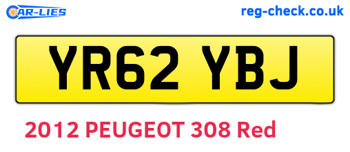 YR62YBJ are the vehicle registration plates.