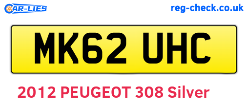 MK62UHC are the vehicle registration plates.