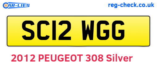 SC12WGG are the vehicle registration plates.