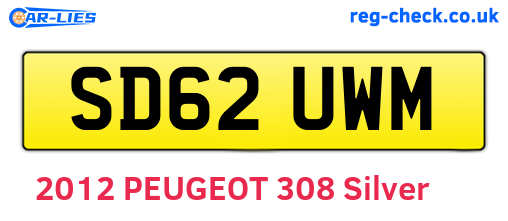 SD62UWM are the vehicle registration plates.