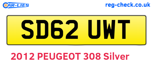 SD62UWT are the vehicle registration plates.
