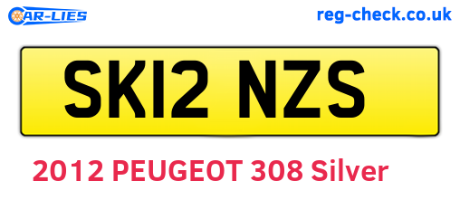 SK12NZS are the vehicle registration plates.