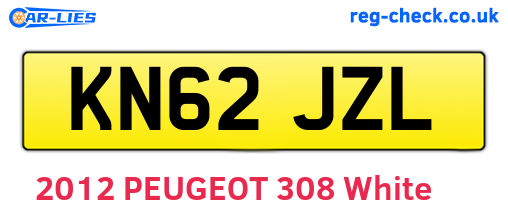 KN62JZL are the vehicle registration plates.