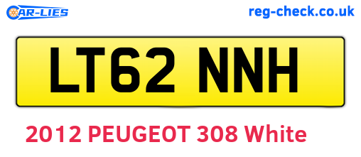 LT62NNH are the vehicle registration plates.