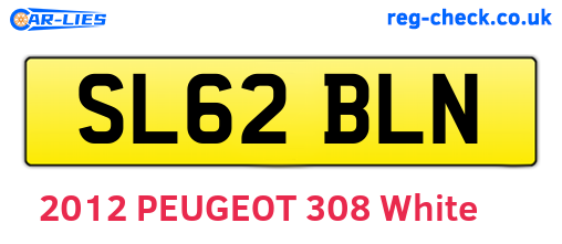 SL62BLN are the vehicle registration plates.