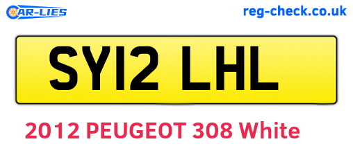 SY12LHL are the vehicle registration plates.