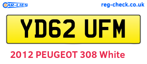 YD62UFM are the vehicle registration plates.