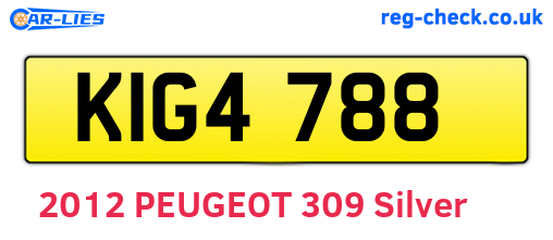 KIG4788 are the vehicle registration plates.