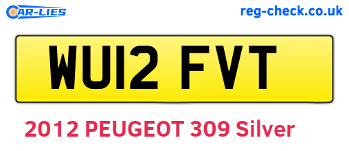 WU12FVT are the vehicle registration plates.