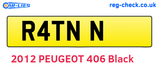 R4TNN are the vehicle registration plates.