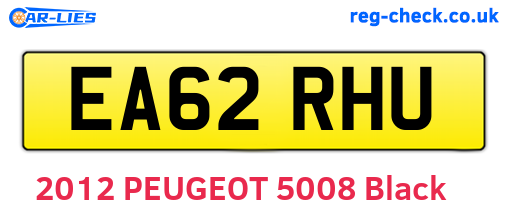 EA62RHU are the vehicle registration plates.