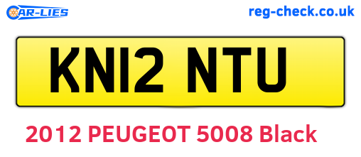 KN12NTU are the vehicle registration plates.