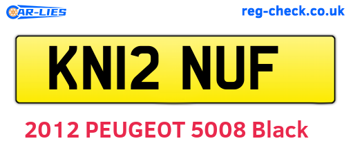 KN12NUF are the vehicle registration plates.