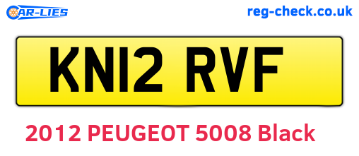 KN12RVF are the vehicle registration plates.