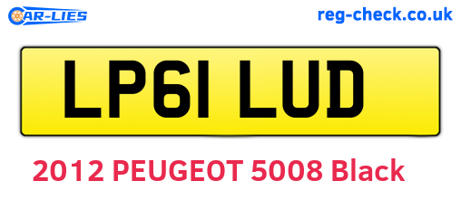 LP61LUD are the vehicle registration plates.