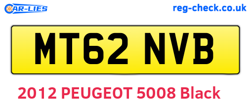 MT62NVB are the vehicle registration plates.