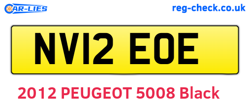 NV12EOE are the vehicle registration plates.