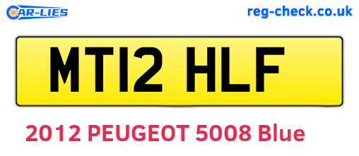 MT12HLF are the vehicle registration plates.