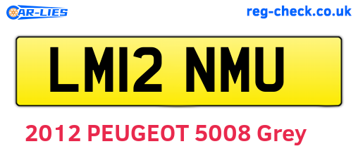 LM12NMU are the vehicle registration plates.