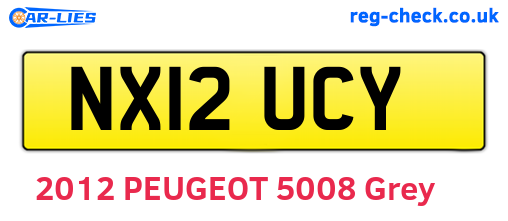 NX12UCY are the vehicle registration plates.