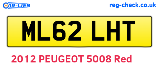 ML62LHT are the vehicle registration plates.