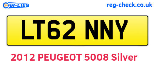 LT62NNY are the vehicle registration plates.