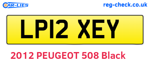LP12XEY are the vehicle registration plates.