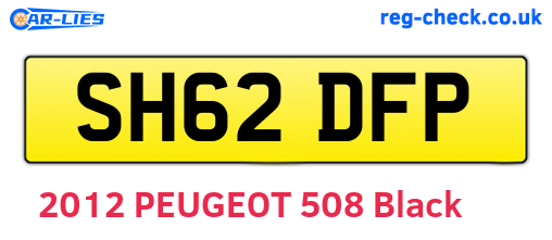 SH62DFP are the vehicle registration plates.