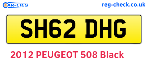 SH62DHG are the vehicle registration plates.