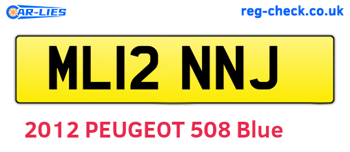 ML12NNJ are the vehicle registration plates.