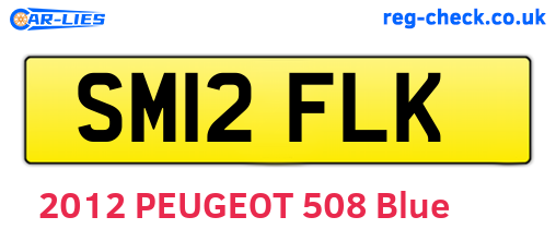 SM12FLK are the vehicle registration plates.