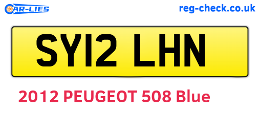 SY12LHN are the vehicle registration plates.