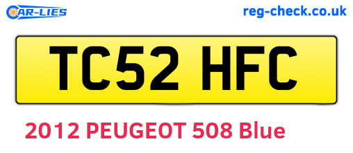 TC52HFC are the vehicle registration plates.