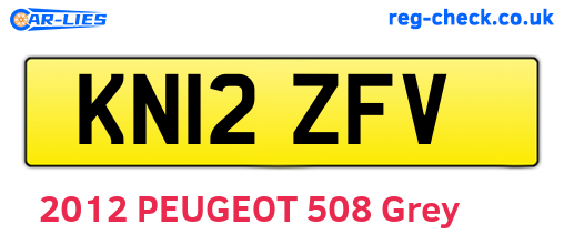 KN12ZFV are the vehicle registration plates.