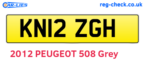 KN12ZGH are the vehicle registration plates.