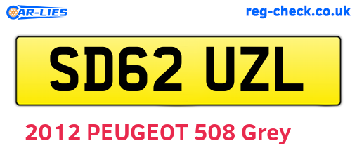 SD62UZL are the vehicle registration plates.