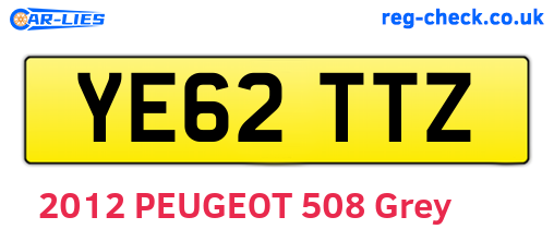 YE62TTZ are the vehicle registration plates.