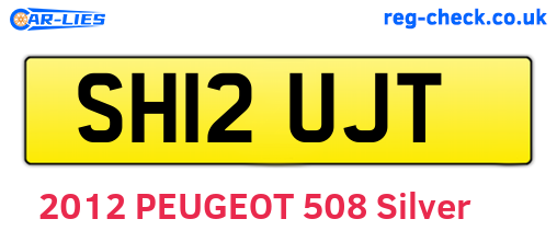 SH12UJT are the vehicle registration plates.