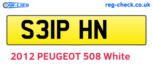 S31PHN are the vehicle registration plates.