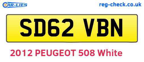 SD62VBN are the vehicle registration plates.