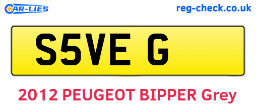 S5VEG are the vehicle registration plates.