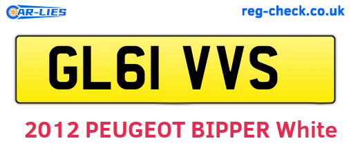 GL61VVS are the vehicle registration plates.