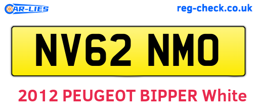 NV62NMO are the vehicle registration plates.