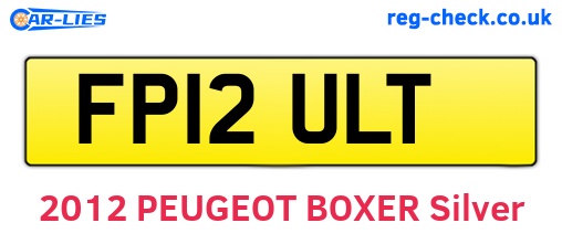 FP12ULT are the vehicle registration plates.