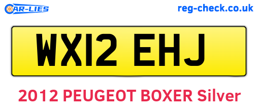 WX12EHJ are the vehicle registration plates.