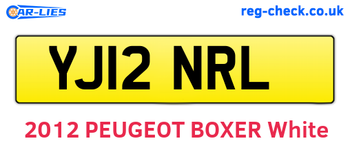 YJ12NRL are the vehicle registration plates.