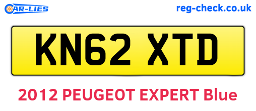 KN62XTD are the vehicle registration plates.