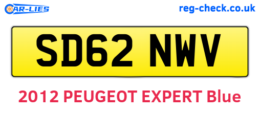 SD62NWV are the vehicle registration plates.