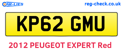 KP62GMU are the vehicle registration plates.